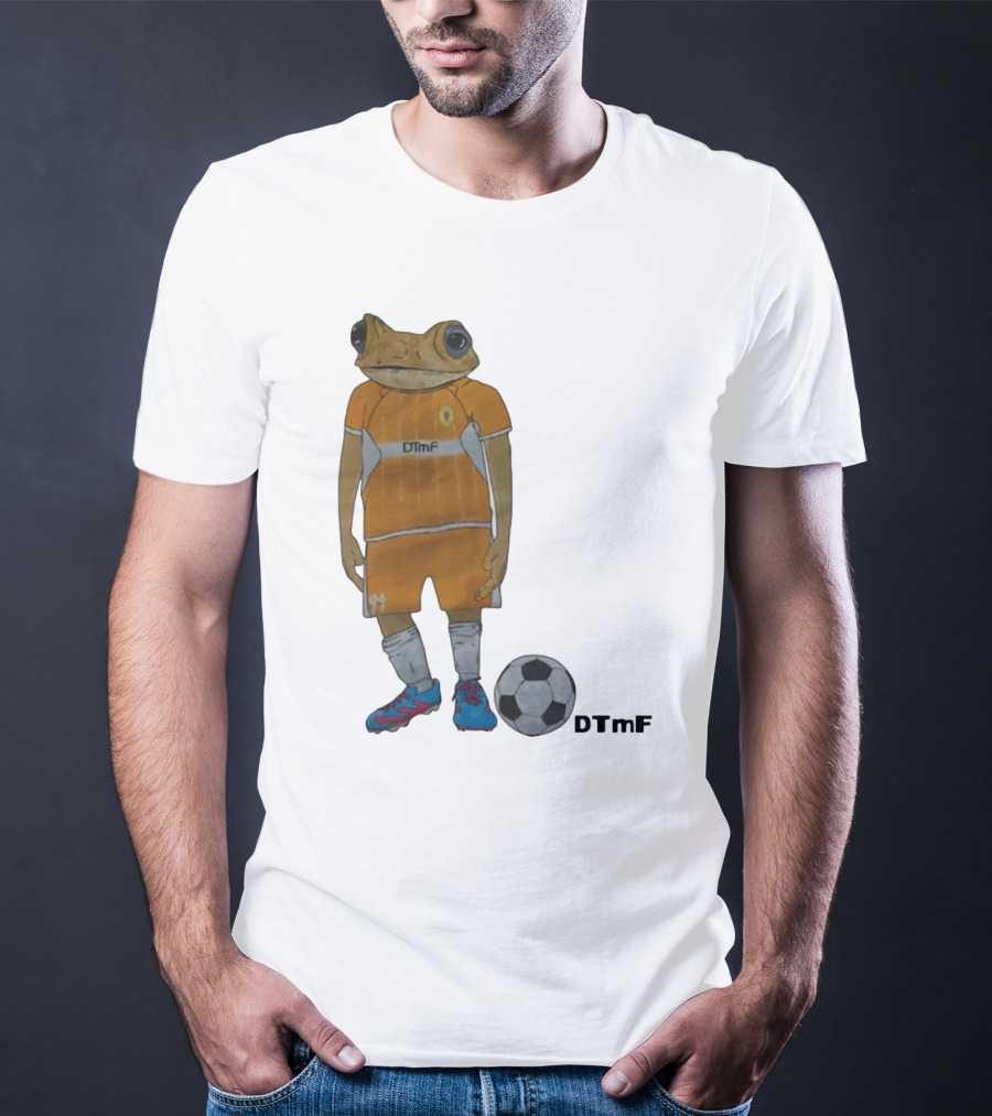 Dtmf 91 Frog Soccer Player With Ball T-Shirt