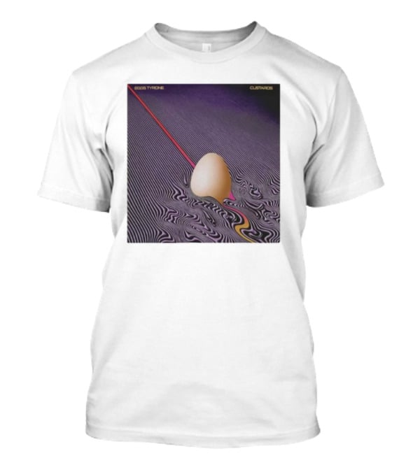 Eggs Tyrone Custards Optical Illusion Stripes With Egg T-Shirt