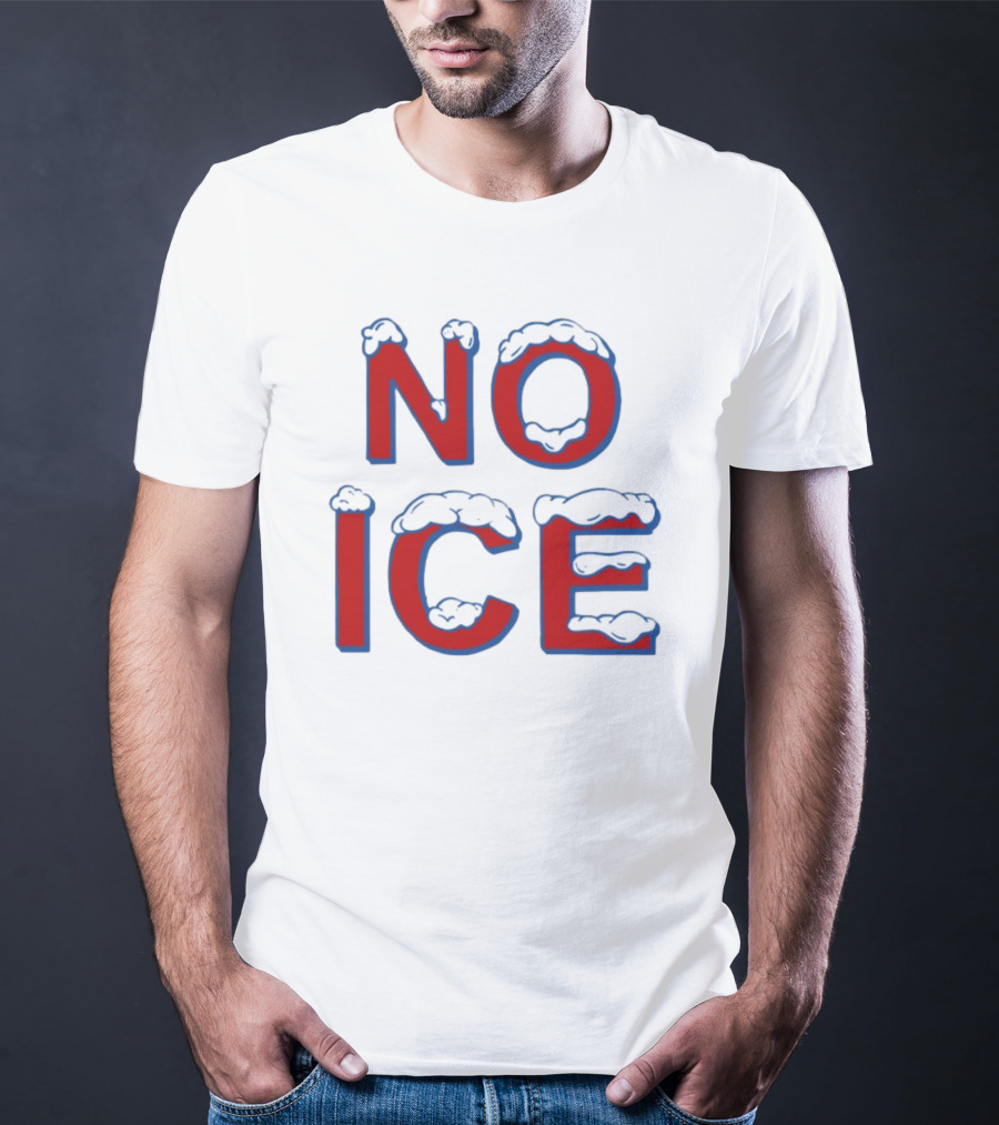 Julien Solomita No Ice Snow-Covered Text T-Shirt