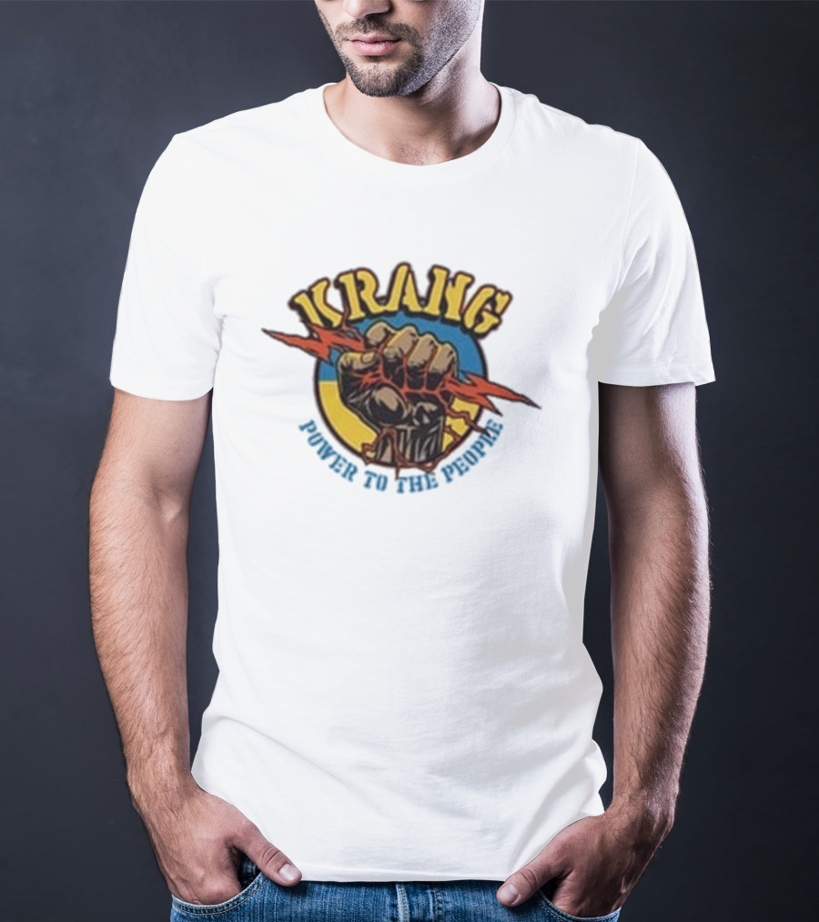 Krang Power To The People Fist With Lightning Bolt T-Shirt