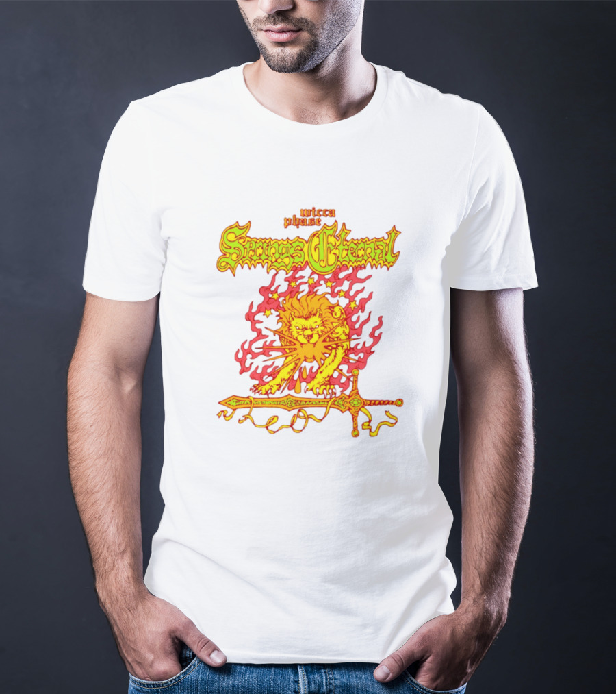 Mecca Blaze Springs Eternal Flaming Lion Sword Leo T-Shirt