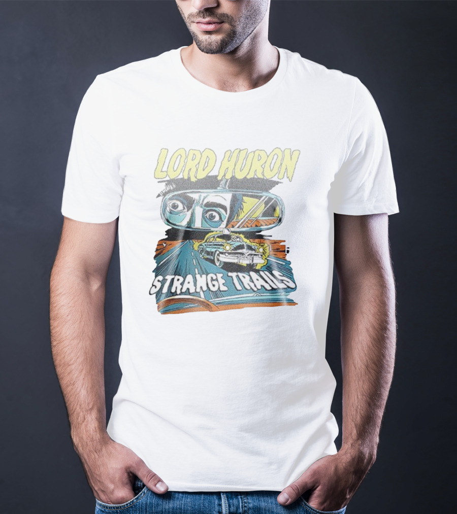 Lord Huron Strange Trails Anniversary Tour Collection Comic Car Road Art T-Shirt