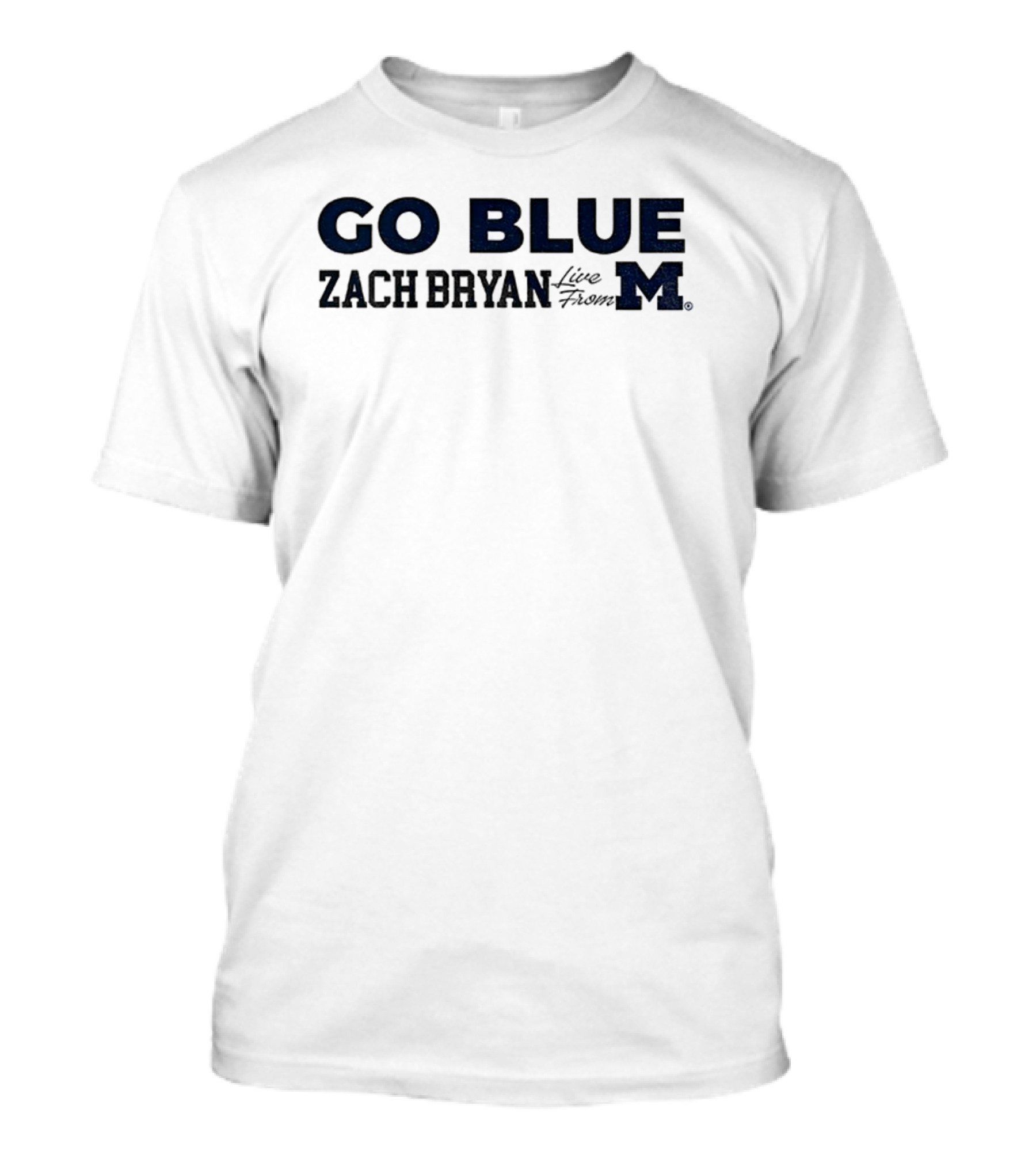 Go Blue Zach Bryan Michigan Wolverines 2025 Football T-Shirt