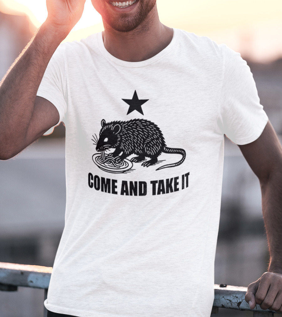 Opossum Come And Take It Flag Political Protest Statement T-Shirt
