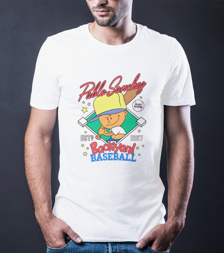 Pablo Sanchez Backyard Baseball Established 1997 Secret Weapon T-Shirt