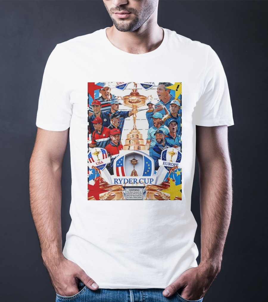 Ryder Cup 2025 USA Vs Europe Golf Tournament Team Challenge T-Shirt