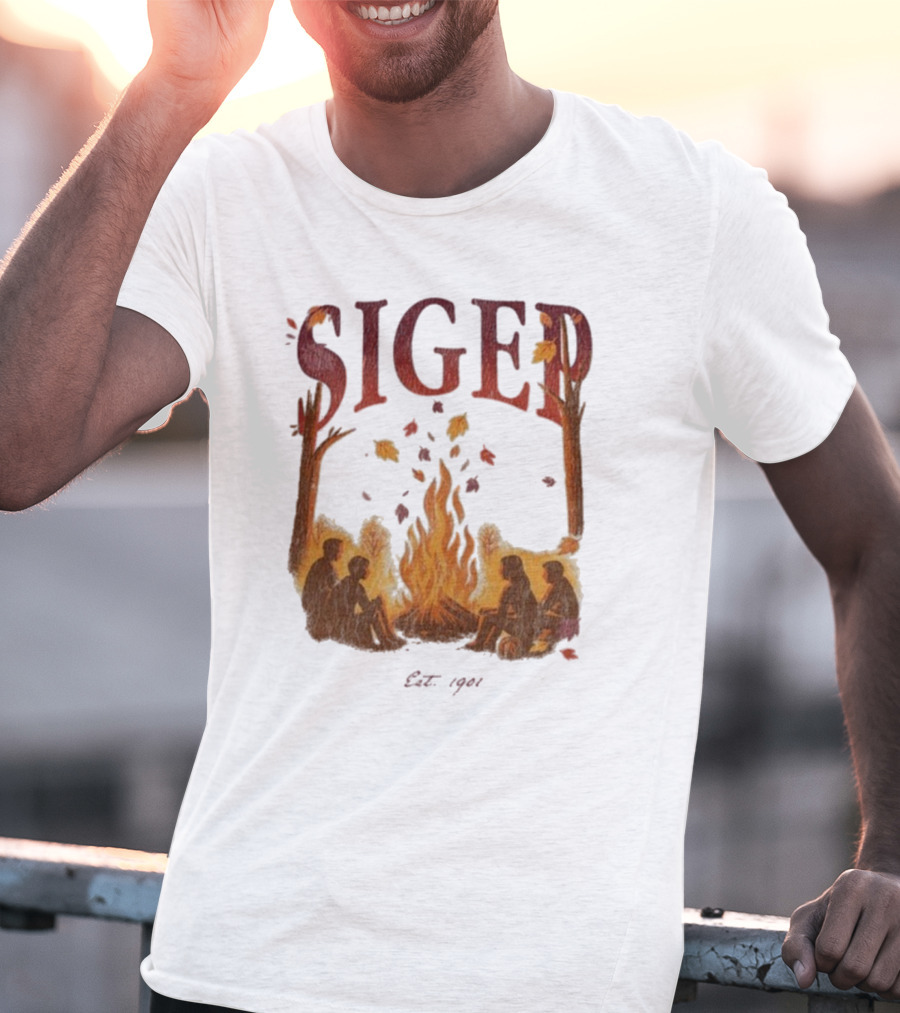 "SigEp Campfire Gathering Fall Est 1901" T-Shirt