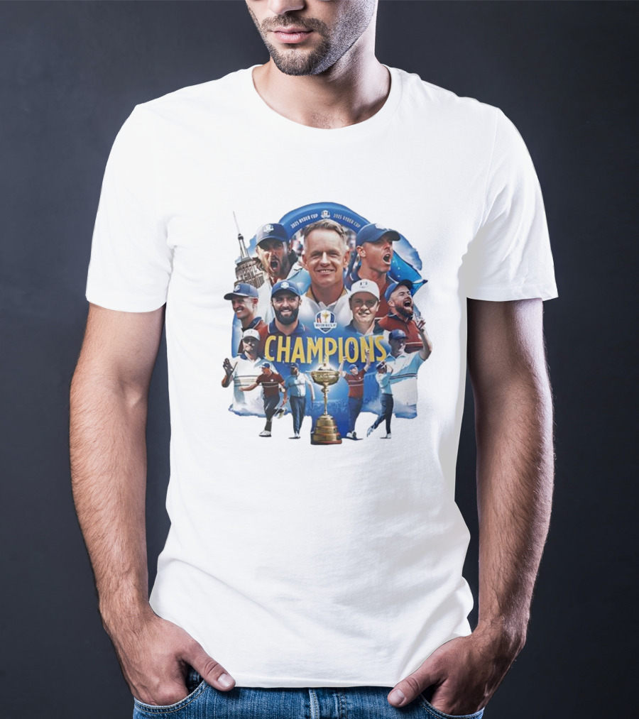 2025 Ryder Cup Team Europe Champions Celebration T-Shirt