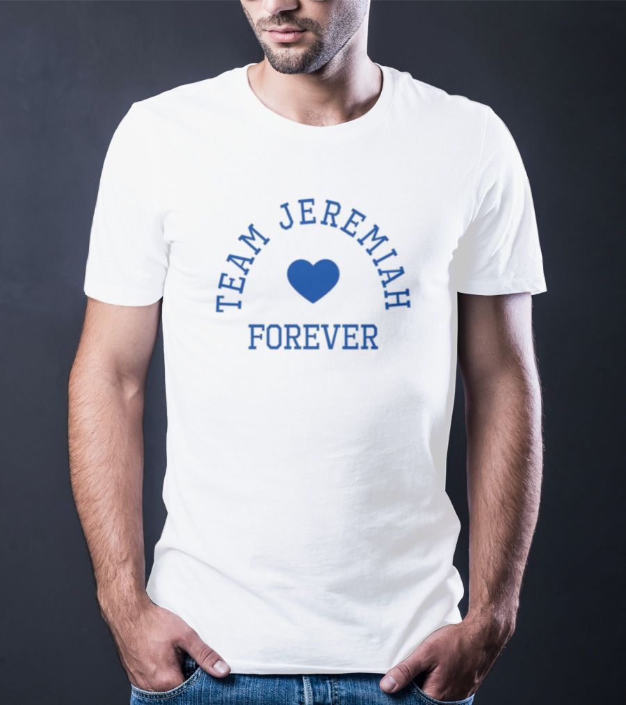 Team Jeremiah Forever Blue Heart Emblem T-Shirt