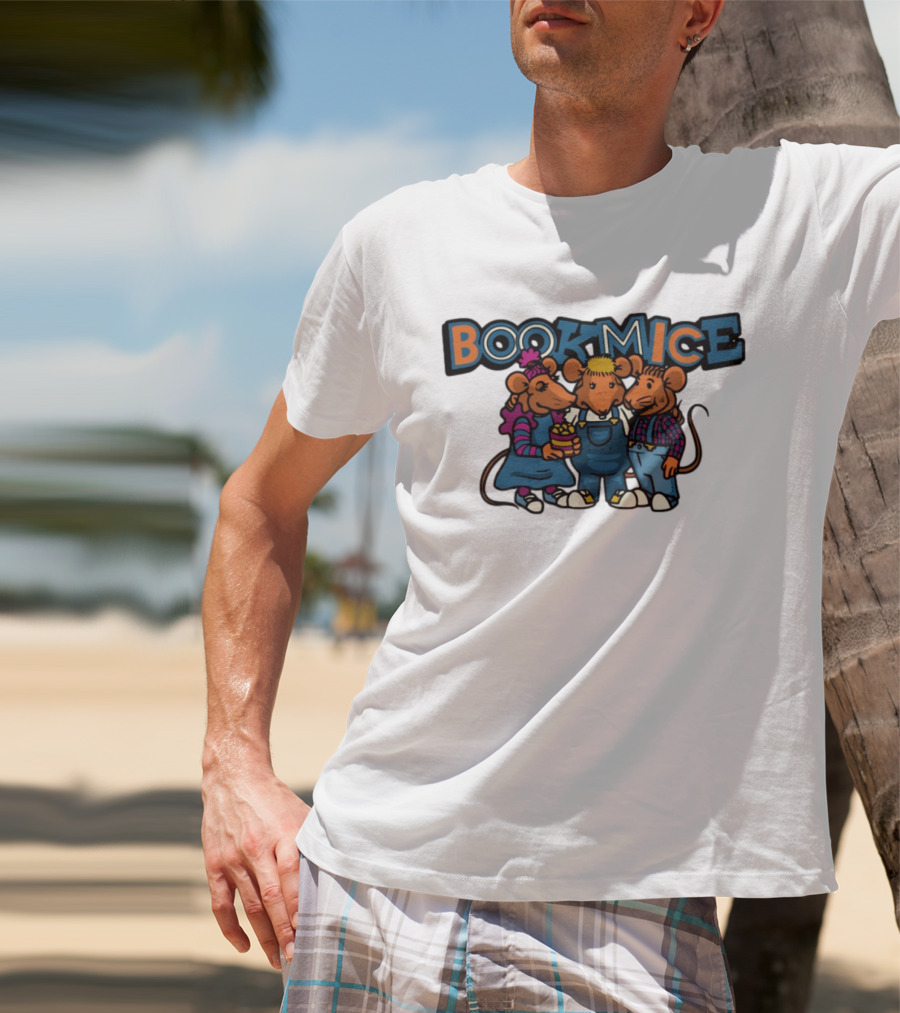 Bookmice TVO Kids Show Characters Retro Cartoon Mice Trio T-Shirt