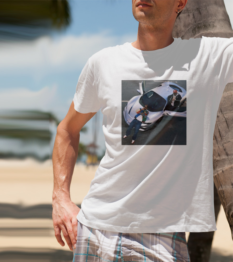 Until Night Comes Album Silver Sports Car Duo T-Shirt