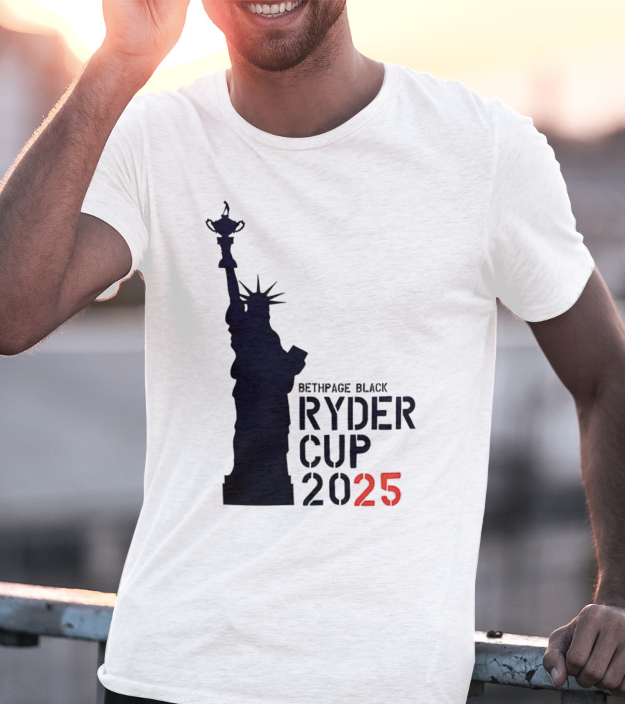 USA Ryder Cup 2025 Liberty Bethpage Black T-Shirt