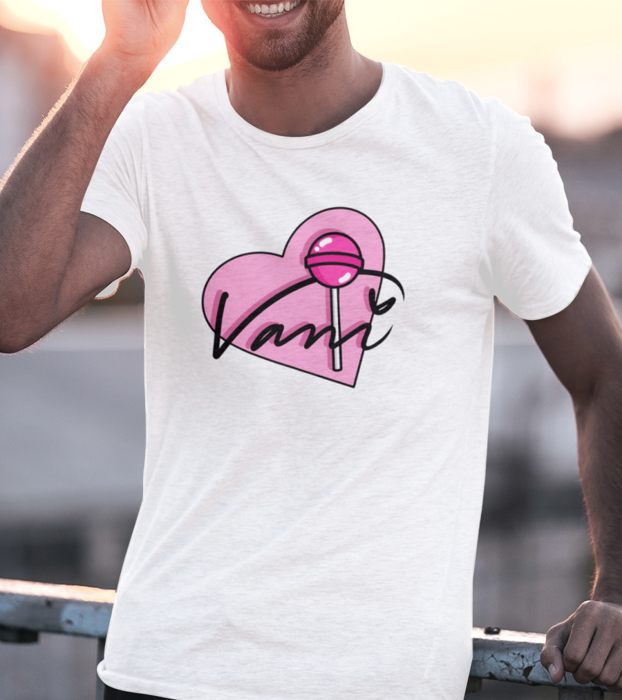 Vanilbean Heart Lollipop Signature T-Shirt
