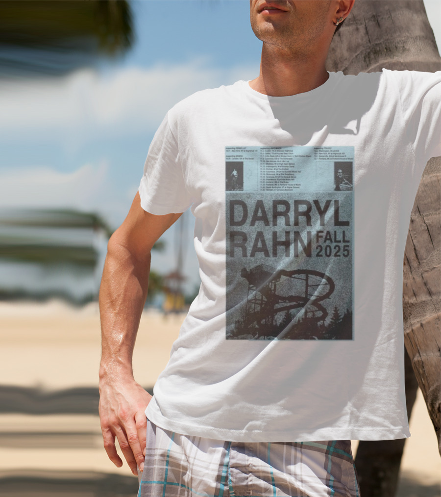 Darryl Rahn Fall Tour 2025 Water Slide Concert Dates T-Shirt