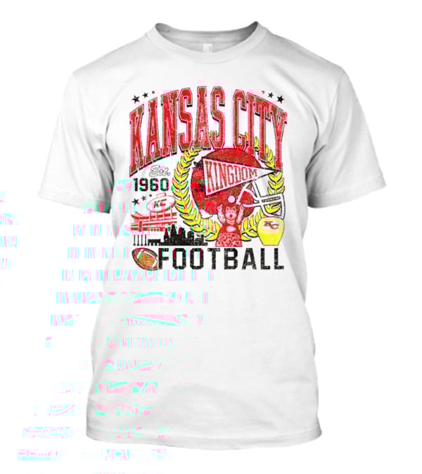 Kansas City Kingdom Chiefs Football Est 1960 T-Shirt