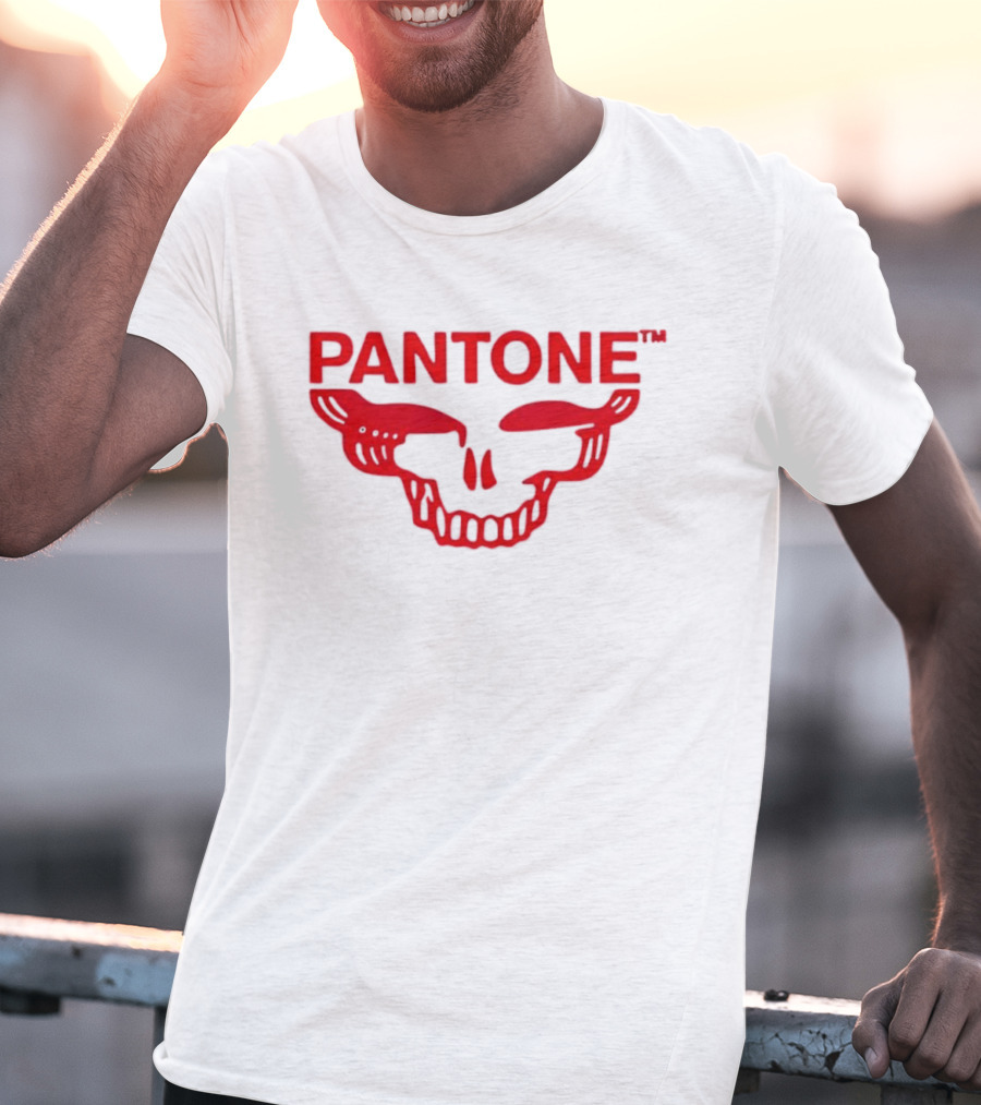 Grateful Red SYF Stealie Pantone Skull Red T-Shirt
