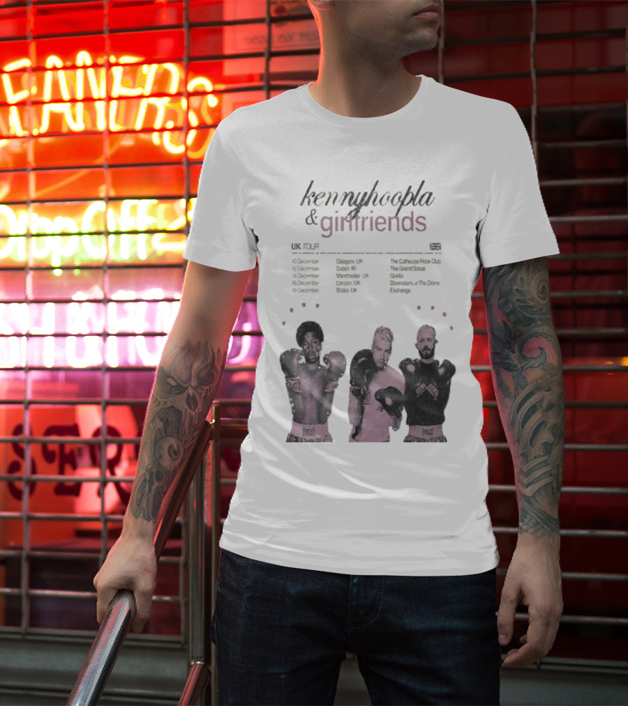 KennyHoopla And Girlfriends EU UK Tour 2025 Boxing Themed Dates UK EU Cities T-Shirt