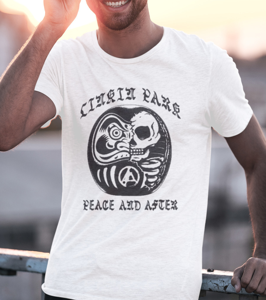 Linkin Park Peace And After Daruma Skull Collaboration T-Shirt