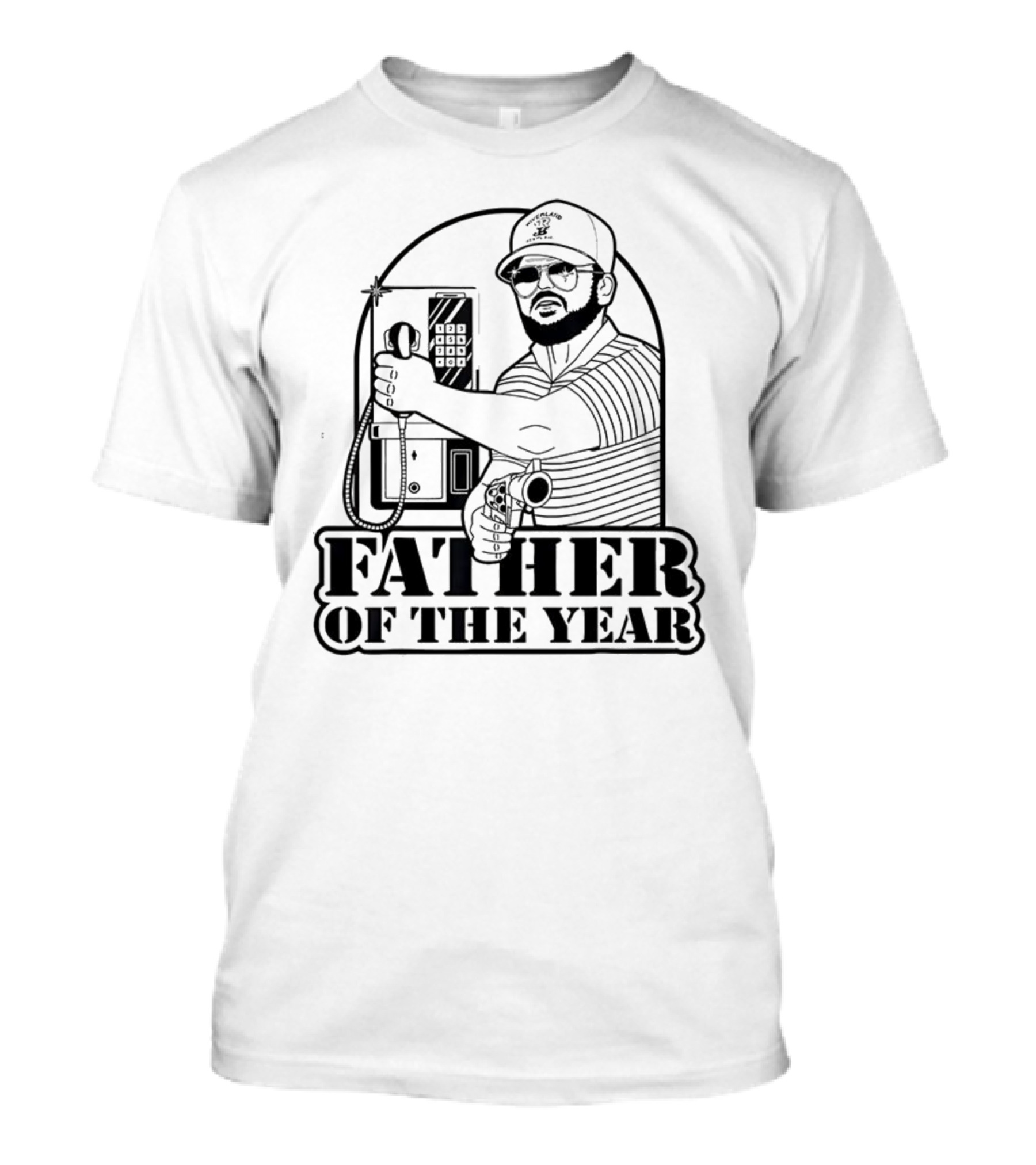 Father Of The Year Gary Plauche Illustration T-Shirt