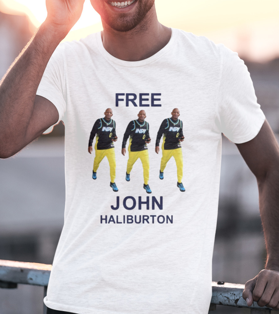 Free John Haliburton Indy 0 Sports Outfit T-Shirt