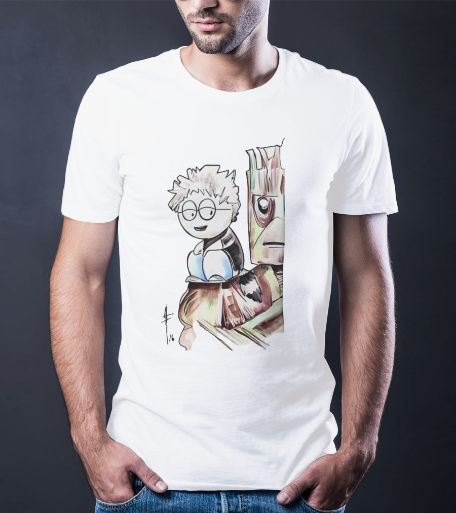 Kyle Broflovski And Groot Cartoon Mashup Fan Art South Park Guardians Of The Galaxy Crossover T-Shirt