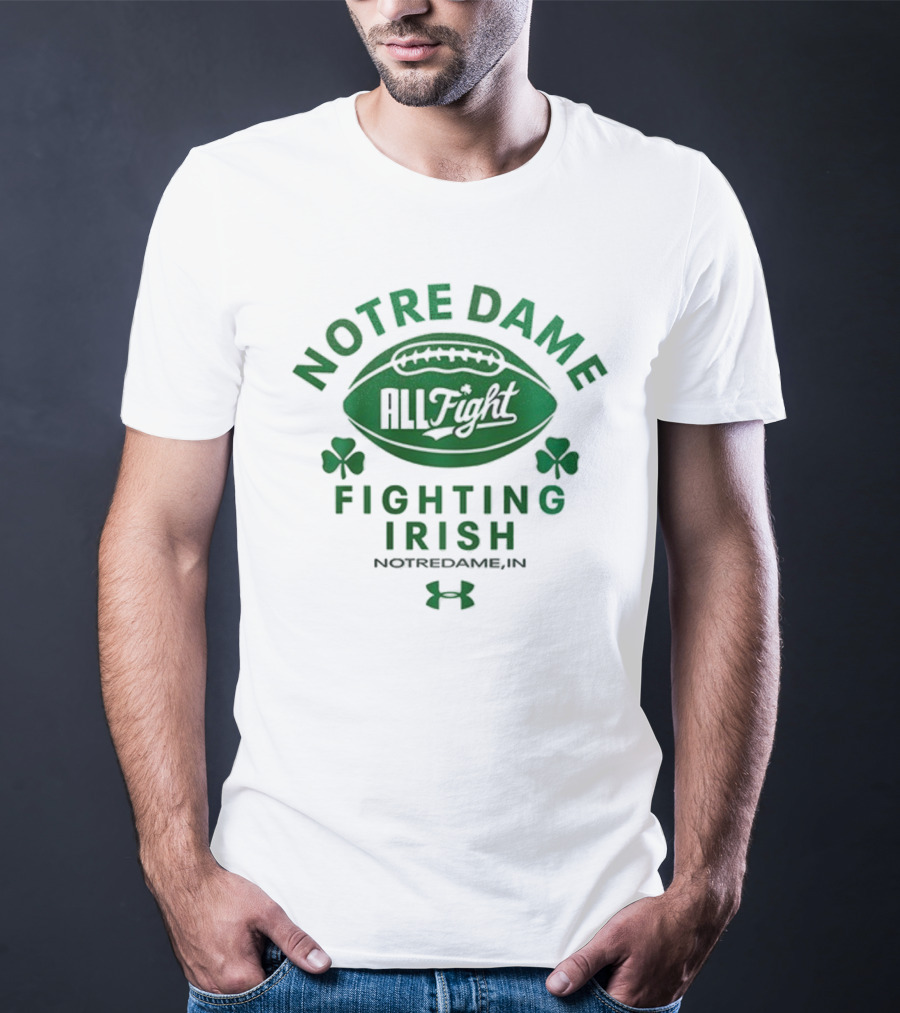 Notre Dame Fighting Irish All Fight Football NotreDameB.I.N Under Armour T-Shirt