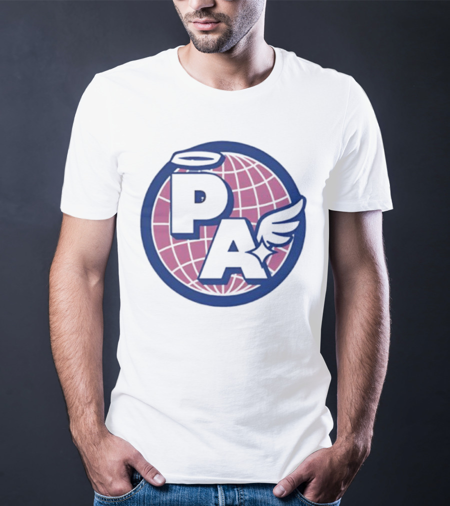 Project AEON Ethereum NFT Collection PA Halo Wing Pink Globe T-Shirt