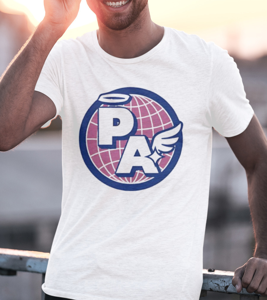 Project AEON Ethereum NFT Collection PA Halo Wing Pink Globe T-Shirt