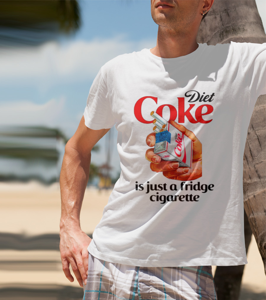 Diet Coke Cigarette Pack Parody Fridge Cigarettes T-Shirt