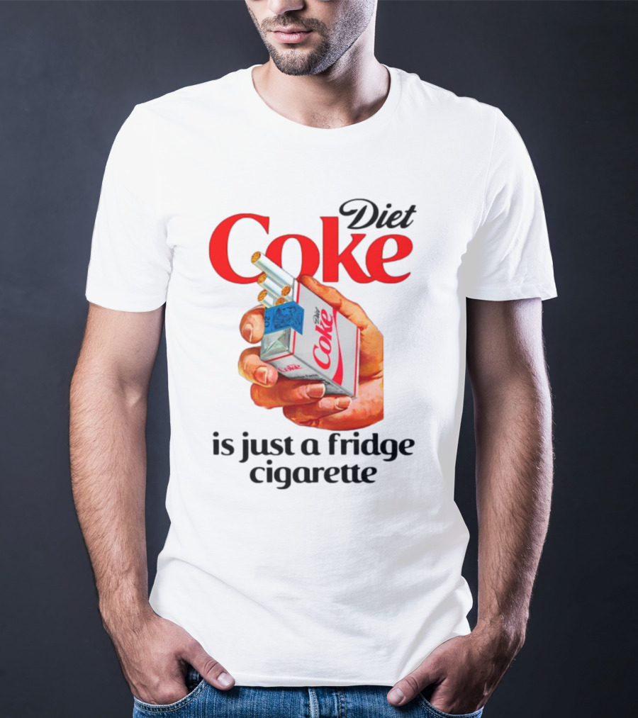 Diet Coke Cigarette Pack Parody Fridge Cigarettes T-Shirt