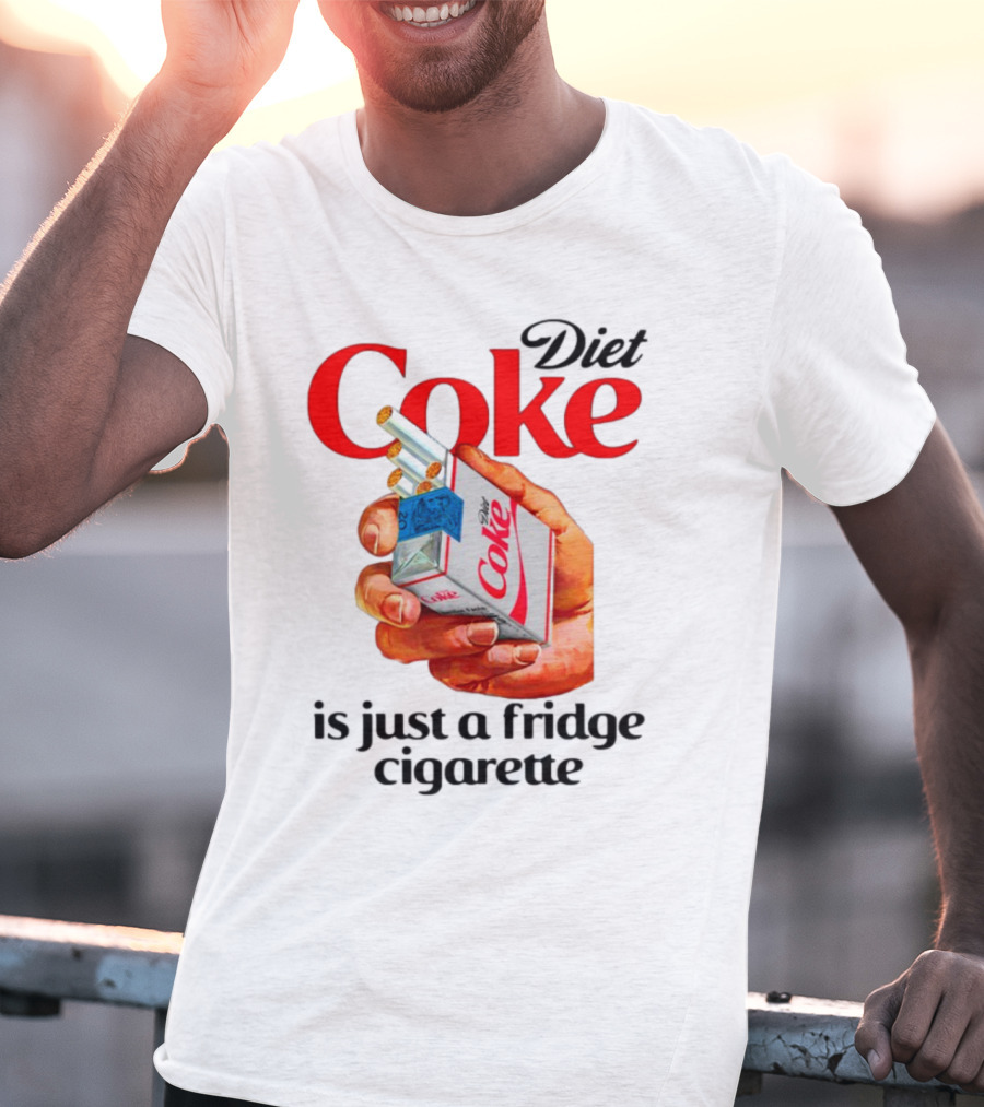 Diet Coke Cigarette Pack Parody Fridge Cigarettes T-Shirt
