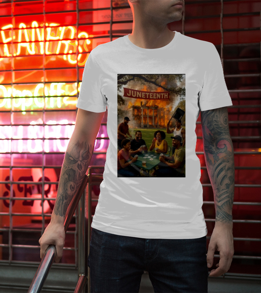 Juneteenth La Plantation Fire Historic Juneteenth Celebration T-Shirt