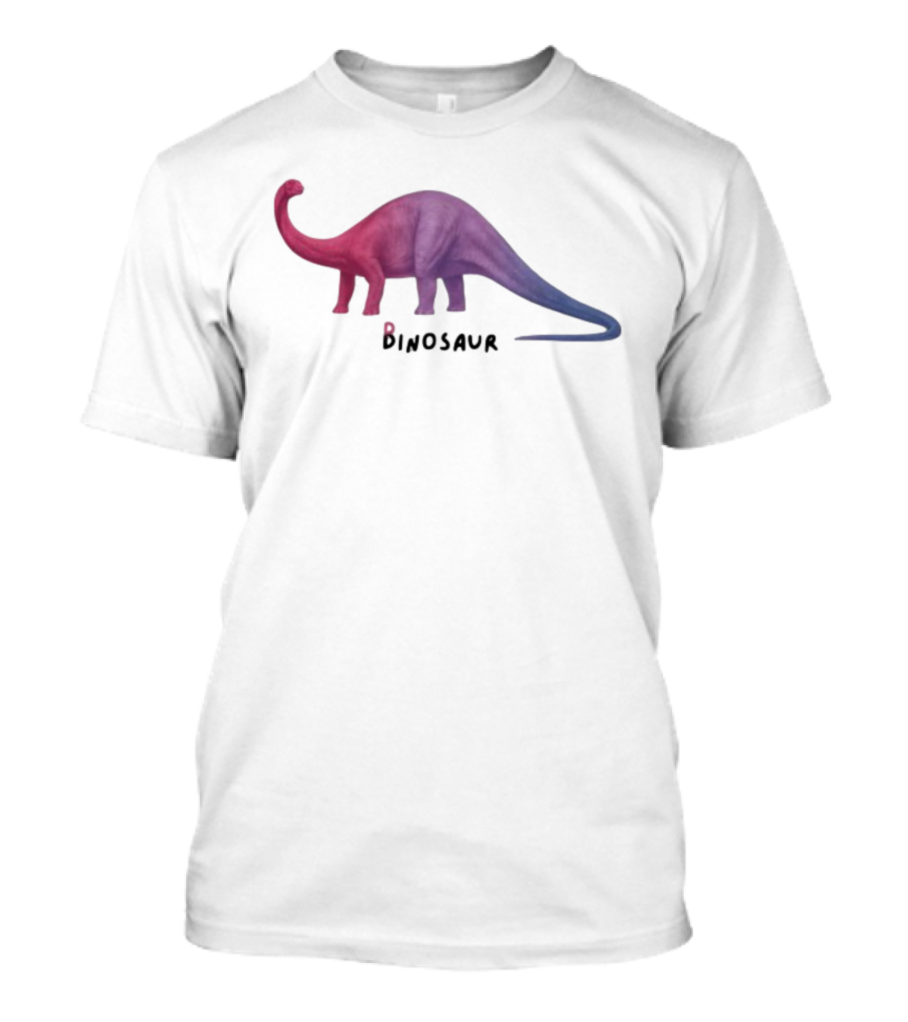 Pridecore Binosaur Dinosaur LGBTQ Rainbow Colors T-Shirt