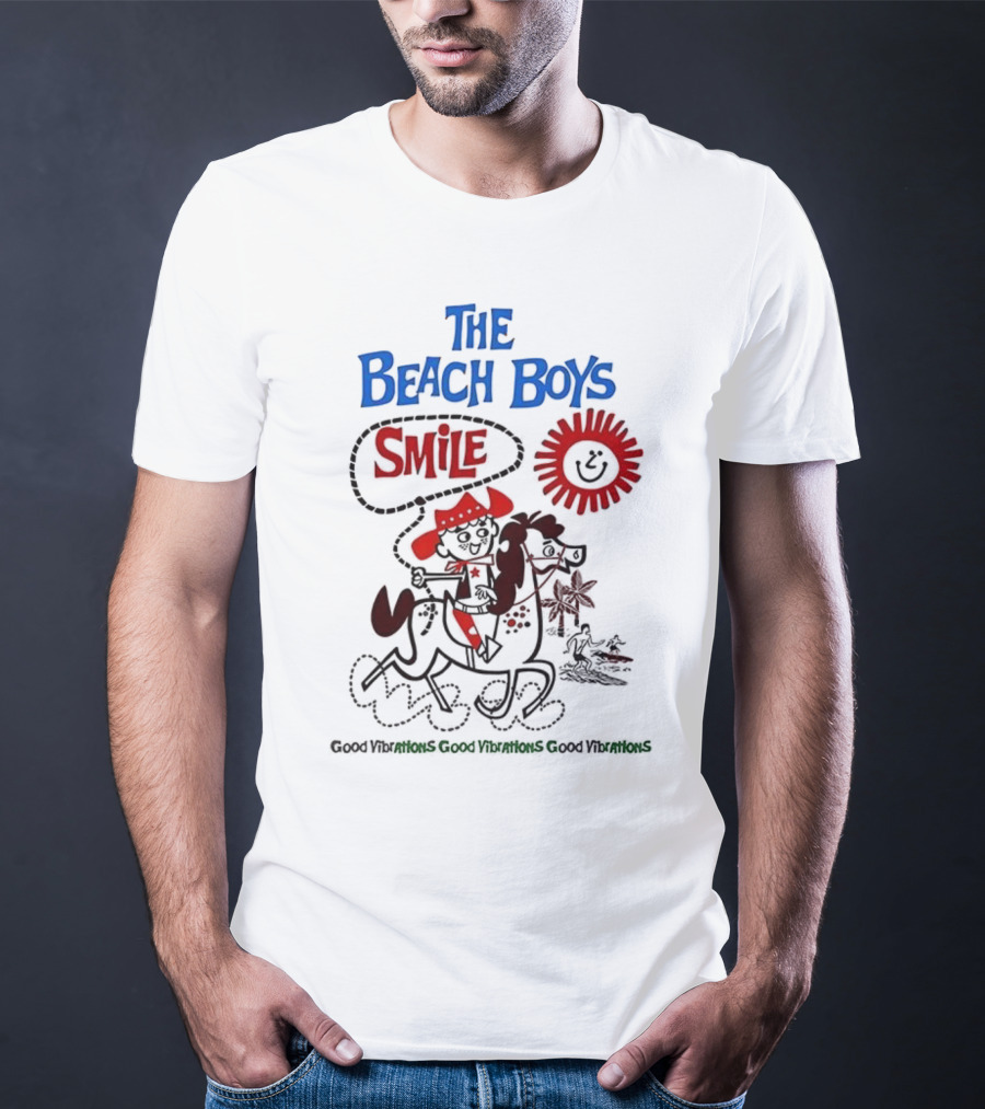 The Beach Boys Smile Album Artwork Sunshine Surfing Vibes T-Shirt