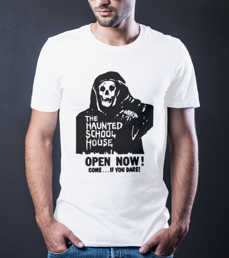 The Haunted School House Horror Movie Eerie Childhood Education Ghost Story T-Shirt