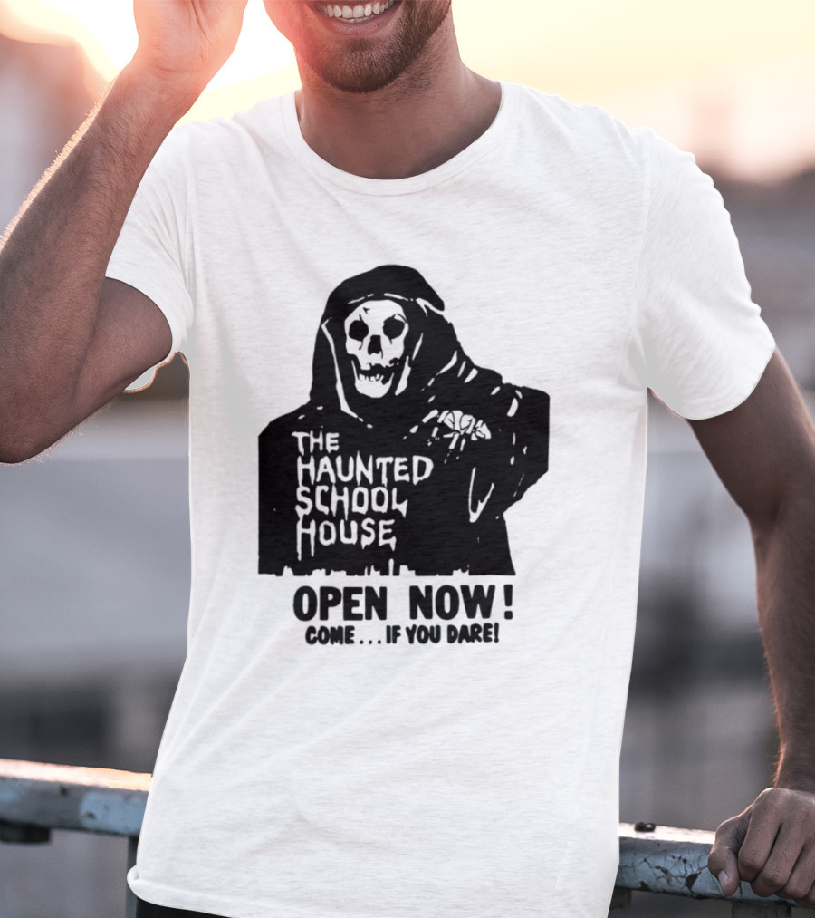 The Haunted School House Horror Movie Eerie Childhood Education Ghost Story T-Shirt