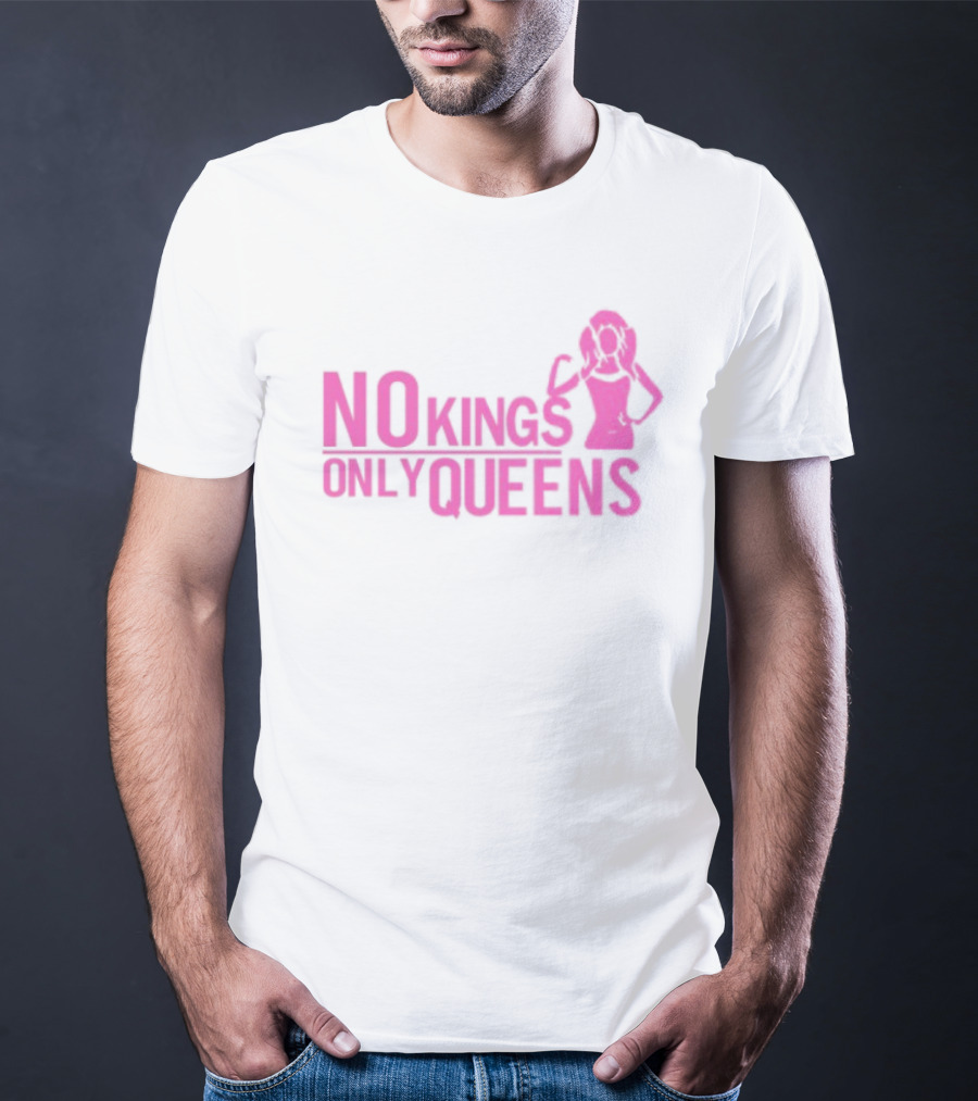 Mrwilliamsprek No Kings Only Queens Empowerment Pink Iconic Statement T-Shirt