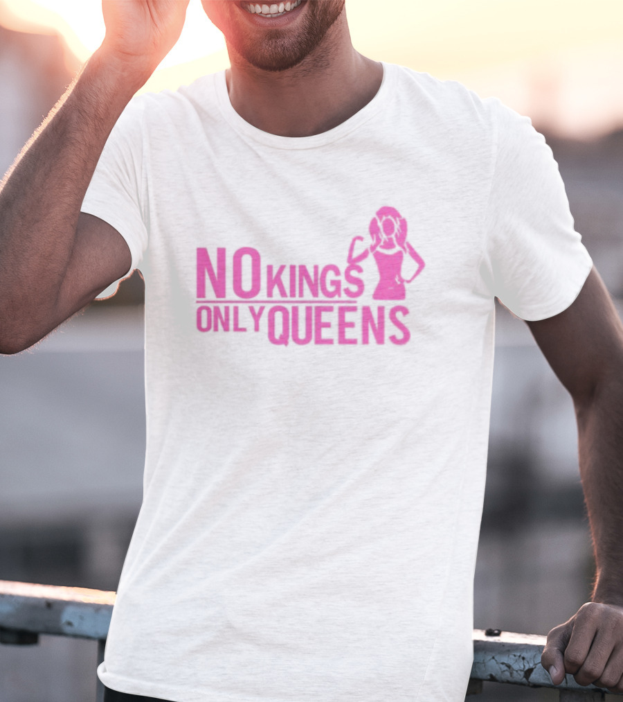 Mrwilliamsprek No Kings Only Queens Empowerment Pink Iconic Statement T-Shirt