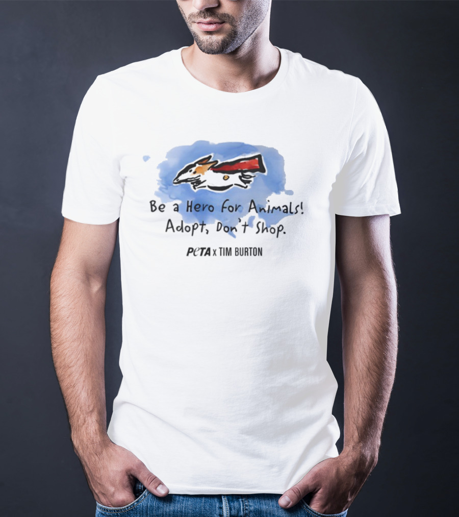 Peta X Tim Burton Hero For Animals Super Levi T-Shirt