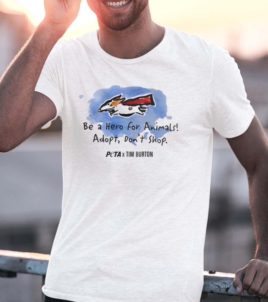 Peta X Tim Burton Hero For Animals Super Levi T-Shirt