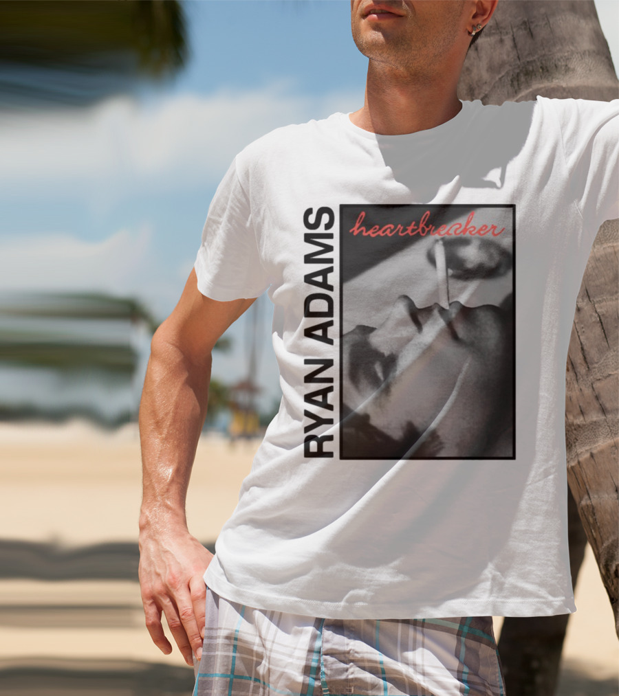 Ryan Adams Heartbreaker Anniversary Cigarette Portrait T-Shirt