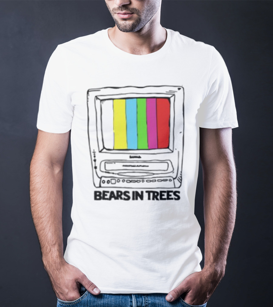 Bearsintrees TV Colorful Retro Bars Aesthetic T-Shirt