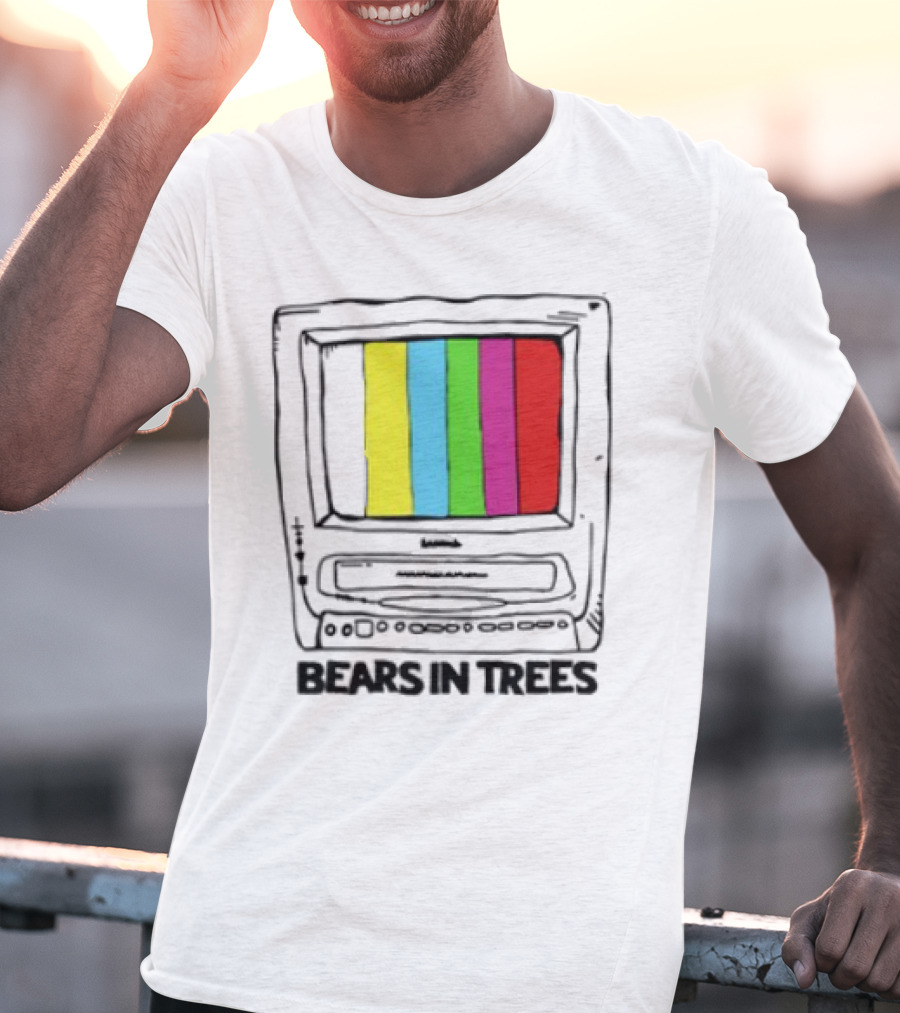 Bearsintrees TV Colorful Retro Bars Aesthetic T-Shirt
