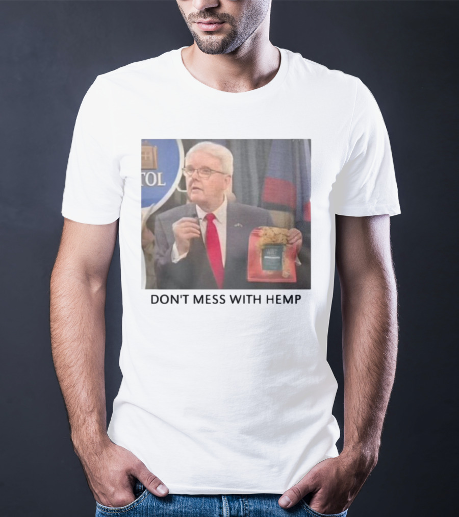 Don't Mess With Hemp Capitol Speech Red Tie Holder T-Shirt