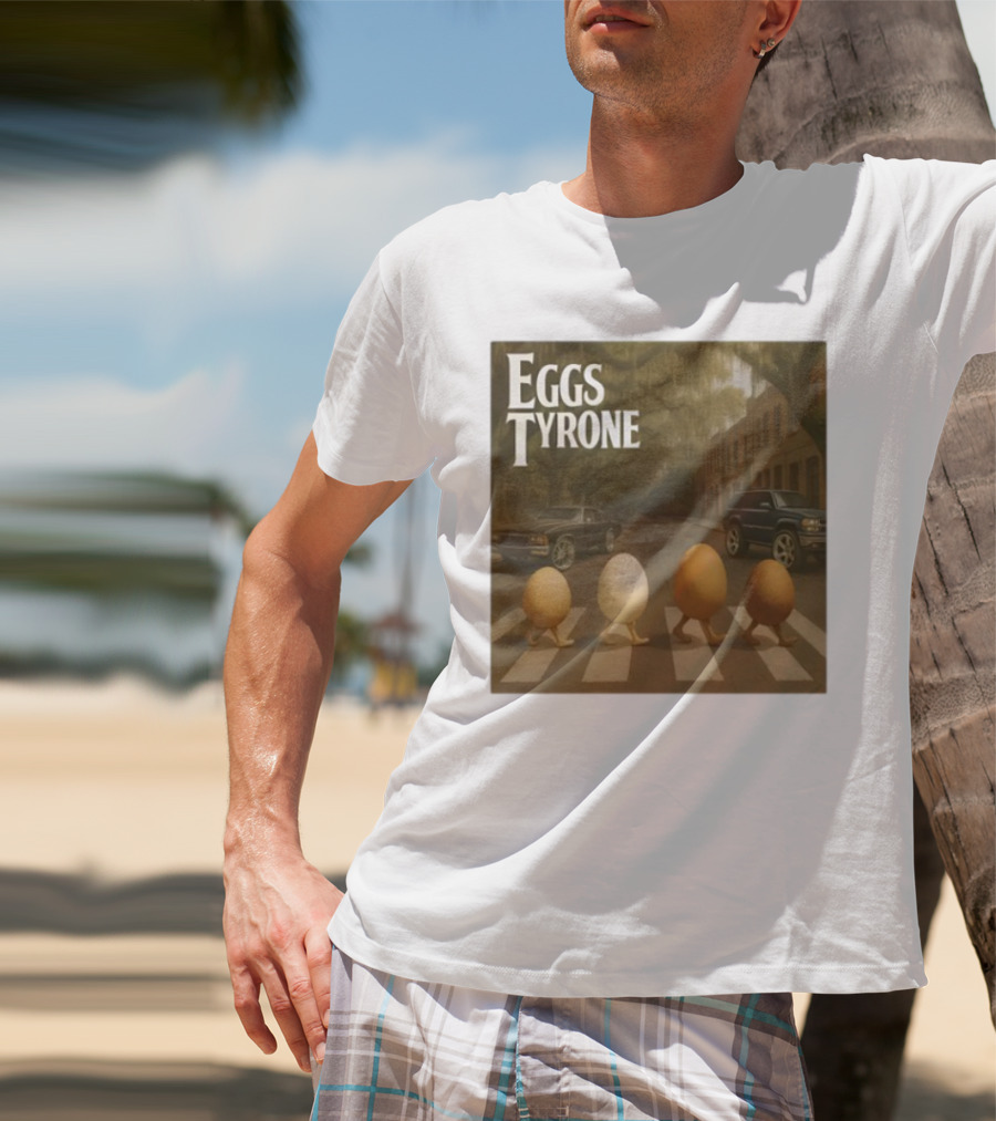 Eggs Tyrone Abbey Road Parody Street Scene T-Shirt