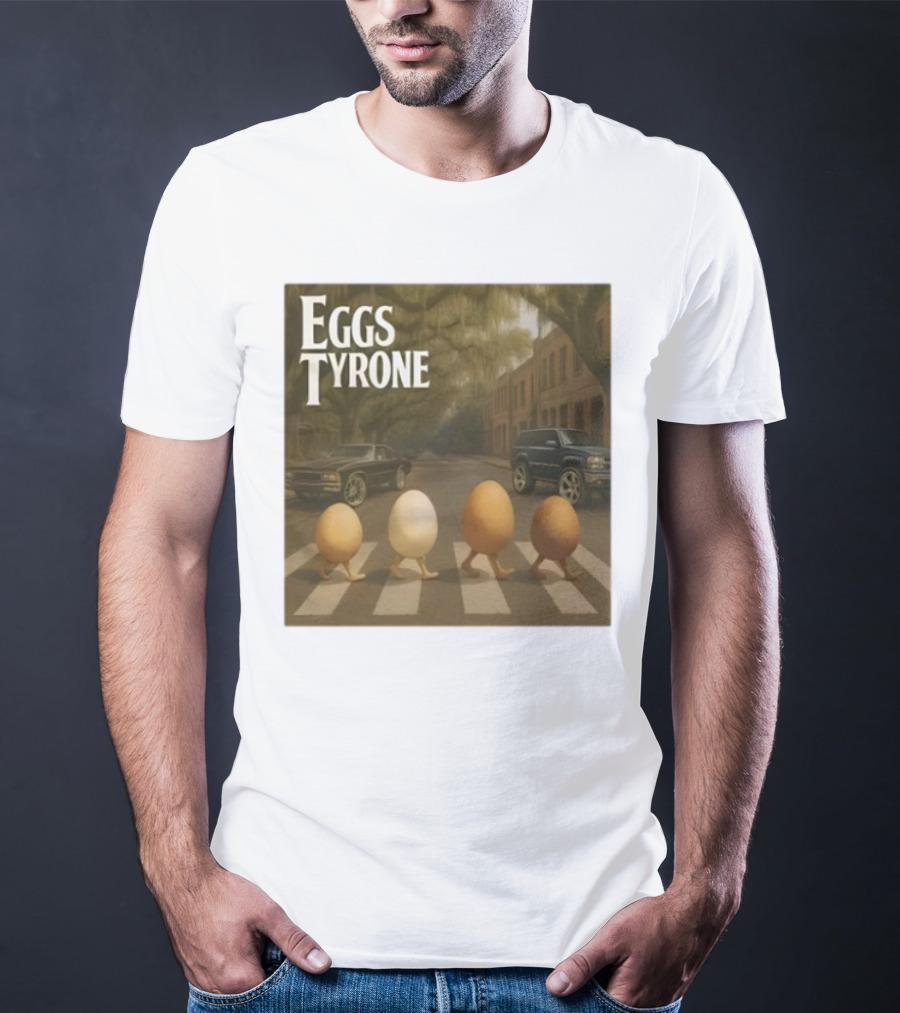 Eggs Tyrone Abbey Road Parody Street Scene T-Shirt
