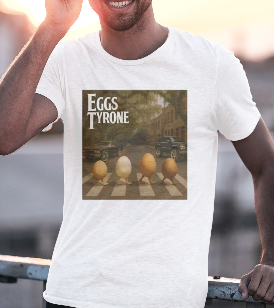 Eggs Tyrone Abbey Road Parody Street Scene T-Shirt