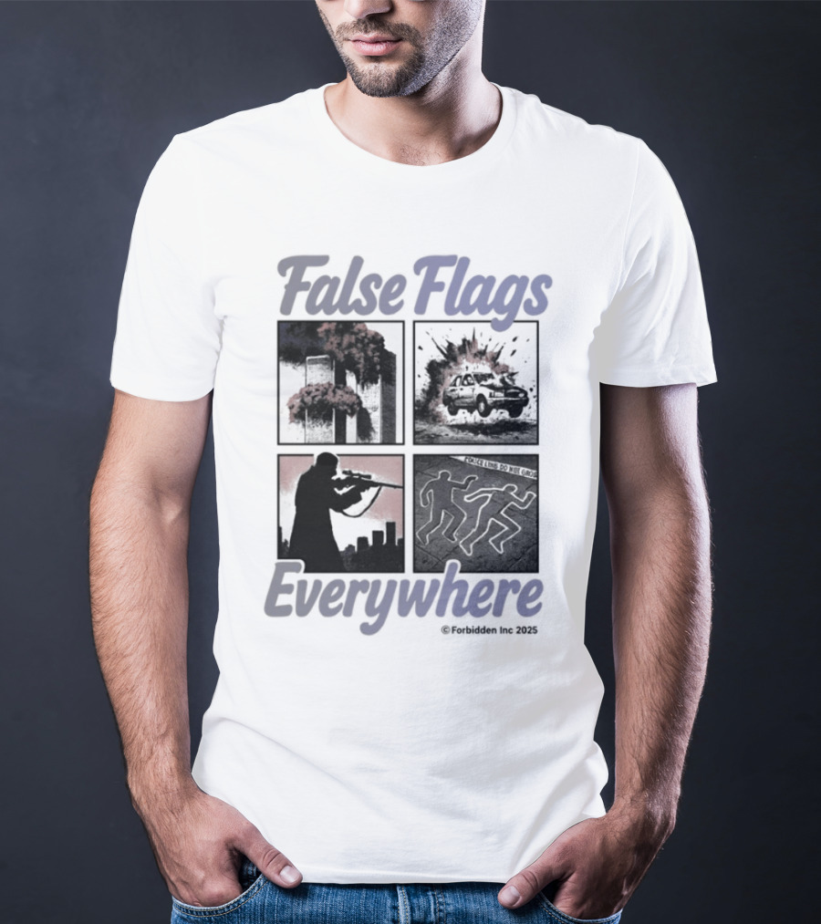 False Flags Explosions Imagery Everywhere T-Shirt
