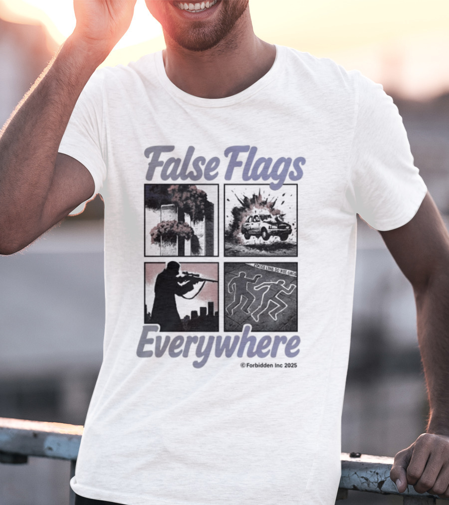 False Flags Explosions Imagery Everywhere T-Shirt