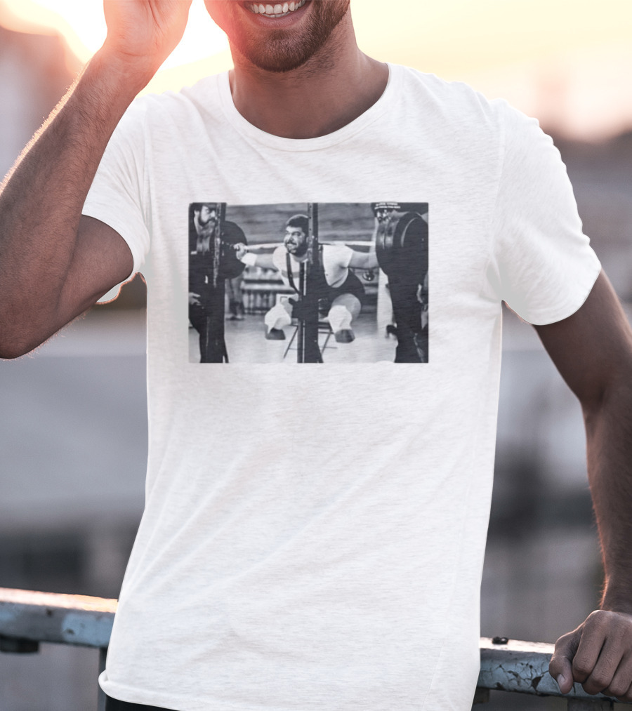 Jim Irsay Gym Powerlifting Vintage Weightlifting Session T-Shirt